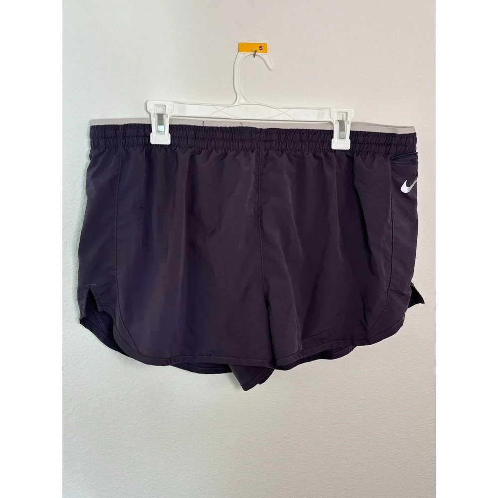 Nike Dri-FIT Mens XXL Purple Running Shorts Athletic Gym Workout Pocket